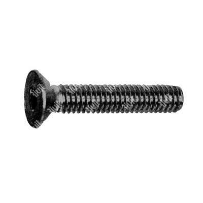 Hex socket countersunk head screw U5933/D7991 10.9 - black zinc plated steel M4x12