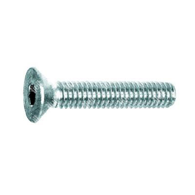 Hex socket countersunk head screw U5933/D7991 10.9 - dehydrogenated white zinc plated steel M5x70