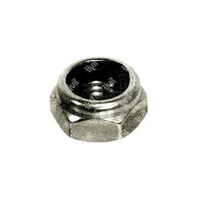 Hex nylon insert lock nuts, low type, UNI 7474/DIN coarse thread Stainless steel 304 M20