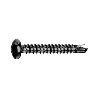 Pan head Ph+ self-drilling screw UNI8118/DIN7504N C15 - black zinc plated steel 5,5x45