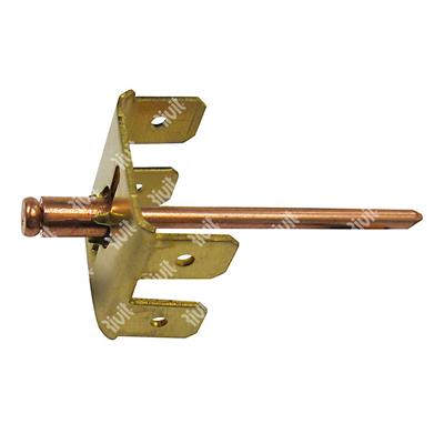 MASRIV4/90S-Blind rivet Copper/Copper steel gr 0,8 4 Brass fastons 90° 4-90S