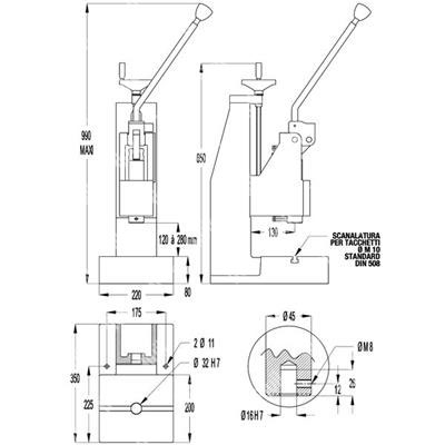 EMG-Manual toggle press 2000Kgf HR20