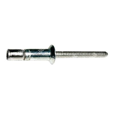 MONRIV-Blind rivet Steel/Steel gr 3,0-8,0 CSKH 100 ° 4,8x12,7