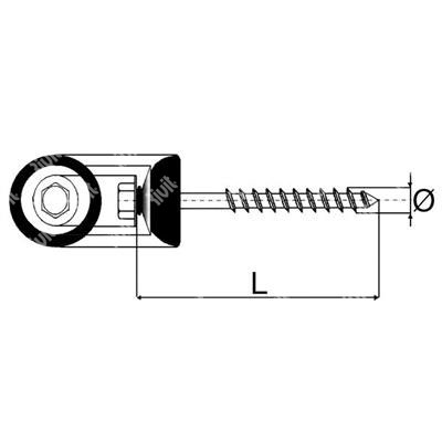 VTXPX-Truciolare INOX TEch.8 c/batz d.22 6,5x160