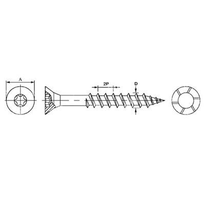 Truciolare passo rapido 2 principi TSP TX T10 ZG 3x20