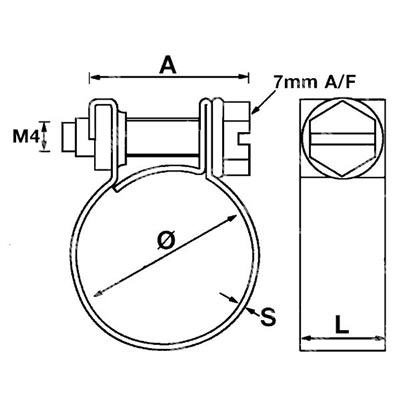 JCSW1-MINI CLIP 17 Fascetta FEZ 15-17