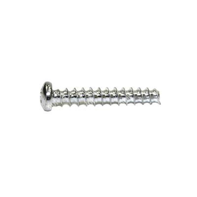 Thread forming screw for plastic 30° pan head (H) white zinc plated steel 3x16