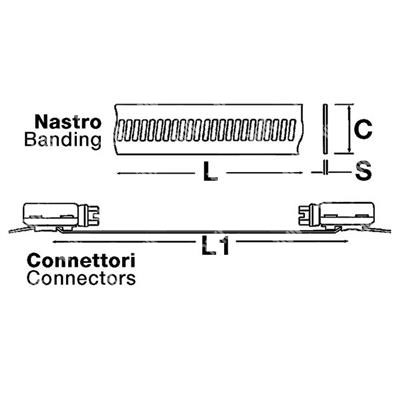 JCS-MULTI-TORQUE Connettore d/collegamento Inox a doppia testina 150mm