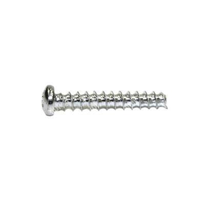 Thread forming screw for plastic 30° pan head (H) white zinc plated steel 4x6