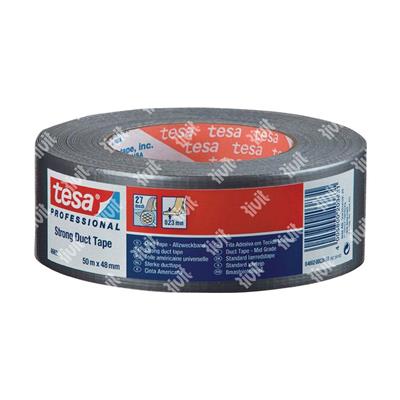 TESA-Plastic coated cloth Tape Grey (Duct tape) 27 Mesh mt.50x48mm