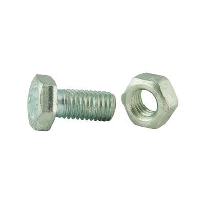 Hex structural bolt ISO 4017/ISO 4032 EN15048 SB 8.8 - white zinc plated M16x65