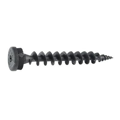 Insulation screw IPS 80 -Black RAL 9017 for screw d.3,5mm d.8x80 TX25