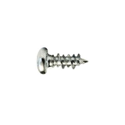 Pan head plastic screw HI-LO White zinc plated 3,5x10