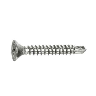 Countersunk flat head self drilling screw UNI8119/ stainless steel 304 6,3x38