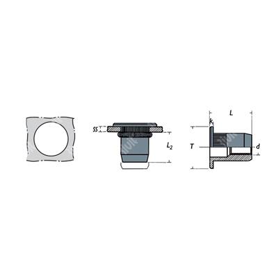 FLC-Z-Rivsert Fe TL18 f.9,0 ss2,0-5,0 Zig.ZnNi M6/050