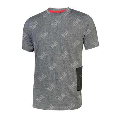 UPOWER-T-Shirt ROAD Grey Meteorite  manica corta Tg.XXL