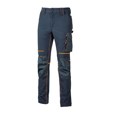 UPOWER-Pantalone ATOM DB in tessuto Blu/Arancio Tg.XXL