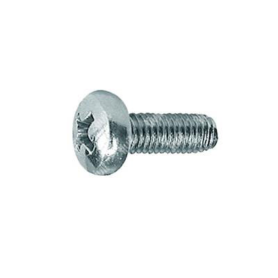 Thread Rolling Screw PZ Pan Head U8112/D7500C white zinc plated steel M2x4