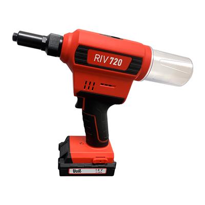 RIV720-Batt. tool rivet max. d.6,4 w/2batt.+chrg. RIV720