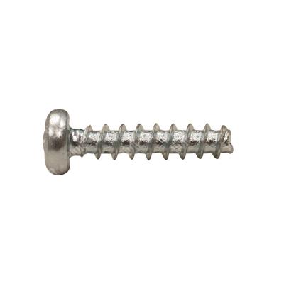 Thread forming screw for plastic 30° pan head (Z) white zinc plated steel M2,5x6 