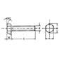 Hex head screw UNI 5739/DIN 933 A4 - stainless steel AISI316 M6x45