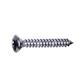 Phillips cross oval head tapping screw UNI 6956/DIN 7983 nickel plated steel 2,9x32