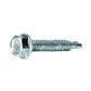 Hexagon flange head self-drilling screw U8117/D7504K h.6 max white zinc plated steel 6,3x100