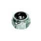 Self-locking nylon ins. hex nut U7473/D982 fine cl.8 - white zinc plated steel M10x1,25
