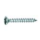 Oval head chipboard screw DIN 7505C white zinc plated steel C15 4,5x40