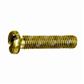 Slotted cheese head screw UNI 6107/DIN 84A brass M4x10