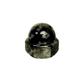 Hex domed cap nut UNI 5721/DIN 1587 black zinc plated Brass M6