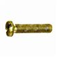 Slotted cheese head screw UNI 6107/DIN 84A brass M6x70