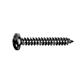 Phillips cross pan head tapping screw UNI 6954/DIN 7981 black zinc plated stainless stee 3,5x16