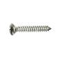 Phillips cross oval head tapping screw UNI 6956/DIN 7983 stainless steel 304 3,9x9,5