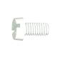 Slotted cheese head screw UNI 6107/DIN 84A Nylon 6.6 natural M6x40