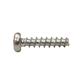 Thread forming screw for plastic 30° pan head (Z) white zinc plated steel 2,2x6