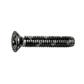 Phillips cross flat head screw UNI 7688/DIN 965 4.8 - black zinc plated steel M4x10