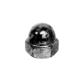 Hex domed cap nut UNI 5721/DIN 1587 cl.8 - plain steel M4