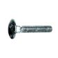 Round head square neck bolt UNI 5732/DIN 603 with hex nut   4.8 - white zinc plated steel M5x70