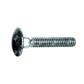 Round head square neck bolt UNI 5732/DIN 603 with hex nut   4.8 - white zinc plated steel M10x50