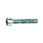 Hex socket head cap screw UNI 5931/DIN 912 8.8 - white zinc plated steel M6x75