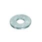 Flat wide washer UNI 6593/DIN 9021 HV100 - white zinc plated steel 10x30