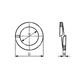 Grower washer square section DIN 7980 zinc plated steel for screw M8