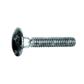 Round head square neck bolt UNI 5731/DIN 603 w/o hex nut   4.8 - white zinc plated steel M8x160