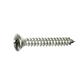 Phillips cross oval head tapping screw UNI 6956/DIN 7983 stainless steel 316 4,2x13