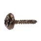 VSXR-Pozi stainless steel screw w/washer d.15 +EPDM (in 2 pcs). Head painted RAL8017 4,5x45xR15