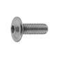 Hex socket flange button head screw ISO7380-2 10.9 - plain steel M4x16