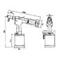 RIV503-Hydropneumatic tool for rivets up to d.4,8