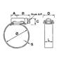 JCS-HITORQUE 320 304-Stainless ST hose clips L.13mm 290-320