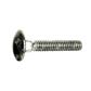 Mushroom head square neck bolt stainless steel A4 M6x20